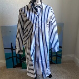 Carlisle Blue and White Striped Dress